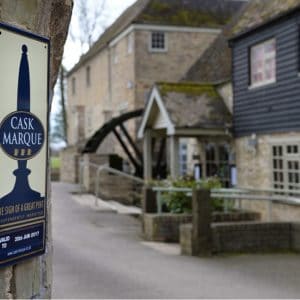 Cask Marque plaque on pub